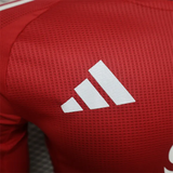 Player Manchester United Home Kit 24/25 Football Jersey Long Sleeves - PalmSportss