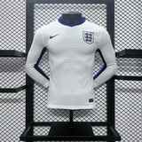Player England Home Kit 24/25 Euro Cup 2024 Long Sleeves Football Jersey - PalmSportss