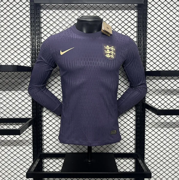 Camiseta de fútbol de manga larga de la Eurocopa 2024 de Inglaterra para la visitante 24/25