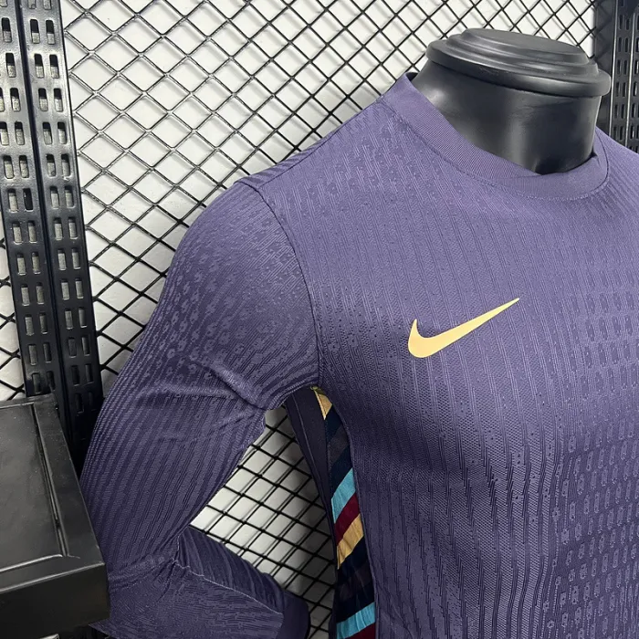 Camiseta de fútbol de manga larga de la Eurocopa 2024 de Inglaterra para la visitante 24/25