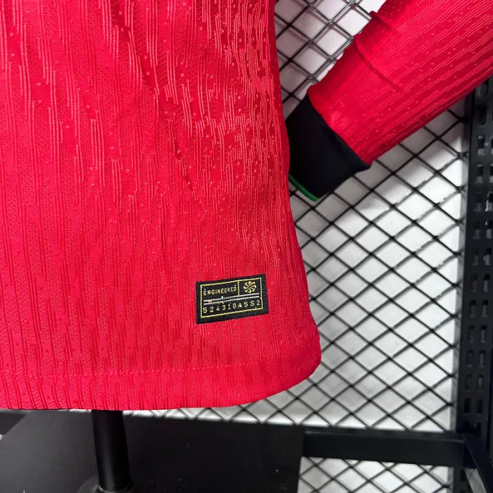 Camiseta de fútbol de manga larga de la Eurocopa 2024/25 de Portugal para el equipo local