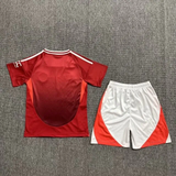 Kids Manchester united Home Kit 24/25 Football Jersey - PalmSportss