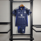 Kids Manchester united Away Kit 24/25 Football Jersey - PalmSportss