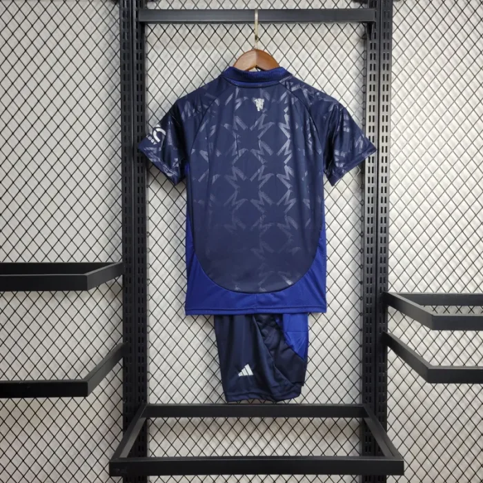 Camiseta de fútbol para niños del Manchester United 24/25, equipo visitante