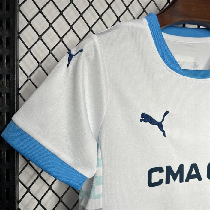 Camiseta local del Marsella para niños 24/25 Kit de fútbol