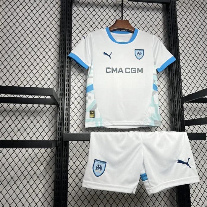Kids Marseille Home Jersey 24/25 Football Kit
