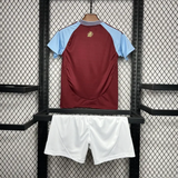 Kids Aston Villa Home Kit 24/25 Football Jersey - PalmSportss