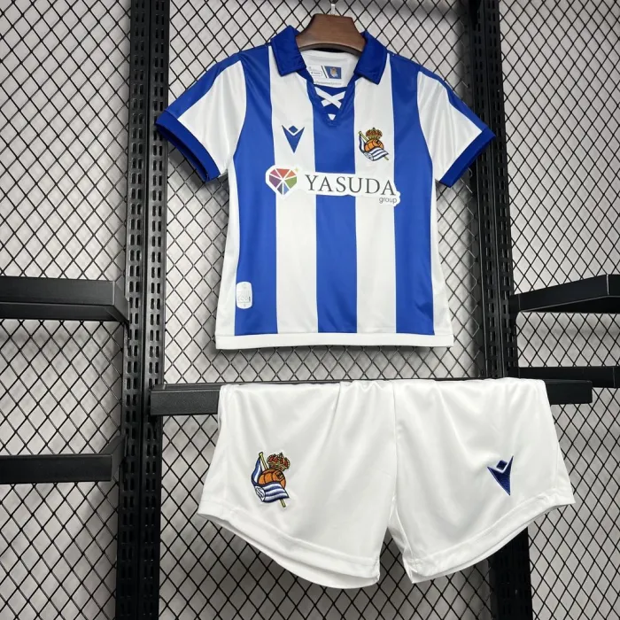 Kids Real Sociedad Home Kit 24/25 Football Jersey