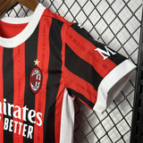 Kids AC Milan Home Jersey 24/25 Football Kit - PalmSportss