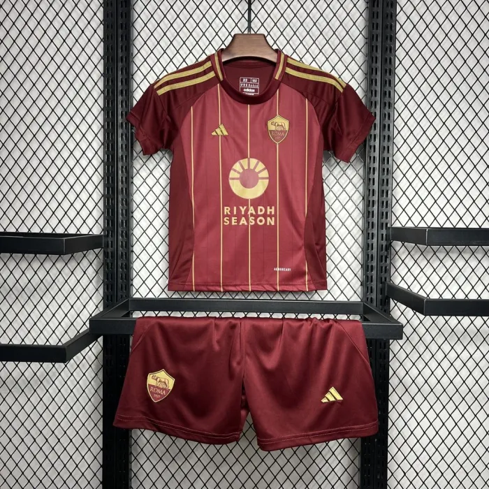 Camiseta local de fútbol para niños de la AS Roma 24/25