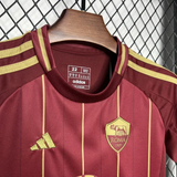 Kids AS Roma Home Jersey 24/25 Football Kit - PalmSportss