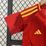 Kids Spain Home Kit 24/25 Euro Cup 2024 Football Jersey - PalmSportss