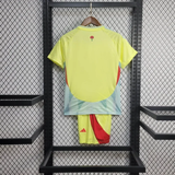 Kids Spain Away Kit 24/25 Euro Cup 2024 Football Jersey - PalmSportss