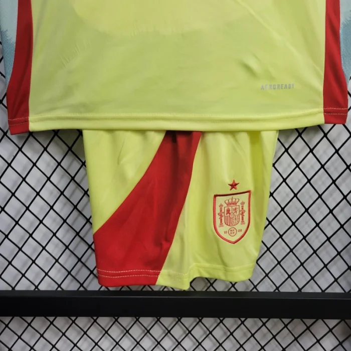 Kids Spain Away Kit 24/25 Euro Cup 2024 Football Jersey