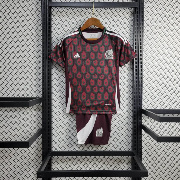 Camiseta de fútbol de la Copa América 2024 para niños, equipo local de México 24/25