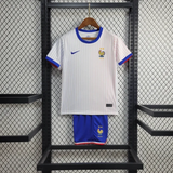 Kids France Away Kit 24/25 Euro Cup 2024 Football Jersey - PalmSportss