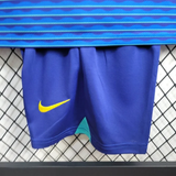 Kids Brazil Away Kit 24/25 Copa America 2024 Football Jersey - PalmSportss