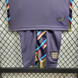 Kids England Away Kit 24/25 Euro Cup 2024 Football Jersey - PalmSportss