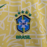 Kids Brazil Home Kit 24/25 Copa America 2024 Football Jersey - PalmSportss