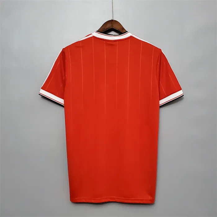 Camiseta de fútbol retro del equipo de fútbol del Manchester United, kit de local 1983/84