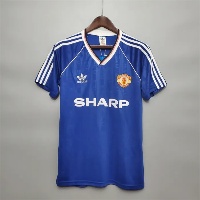 Camiseta de fútbol retro del Manchester United, tercera equipación 1988/90