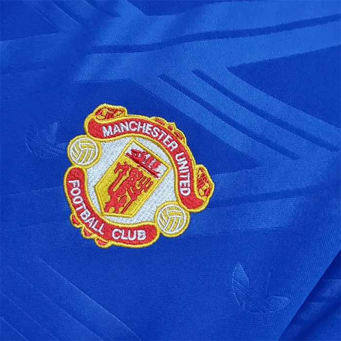 Camiseta de fútbol retro del equipo de fútbol del Manchester United, tercera equipación 1986/88