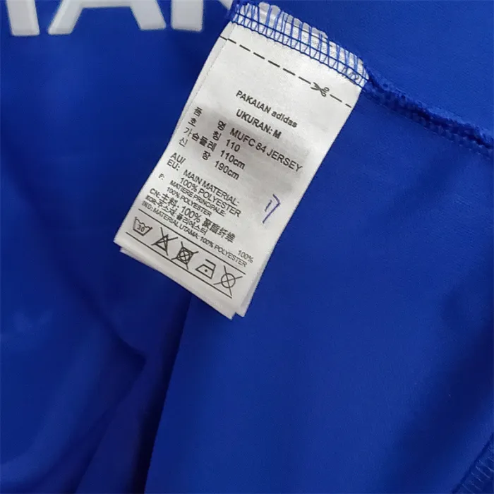 Camiseta de fútbol retro del equipo de fútbol del Manchester United, tercera equipación 1986/88