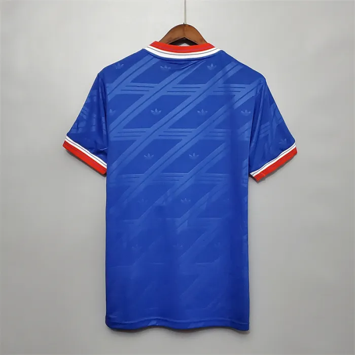 Camiseta de fútbol retro del equipo de fútbol del Manchester United, tercera equipación 1986/88