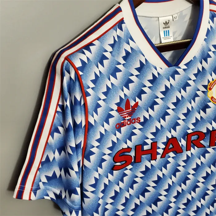 Camiseta de visitante del Manchester United 1990/92, camiseta retro del equipo de fútbol