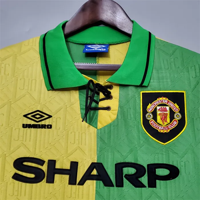 Camiseta de visitante del Manchester United 1992/93, camiseta retro del equipo de fútbol