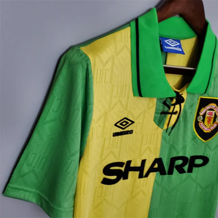 Camiseta de visitante del Manchester United 1992/93, camiseta retro del equipo de fútbol