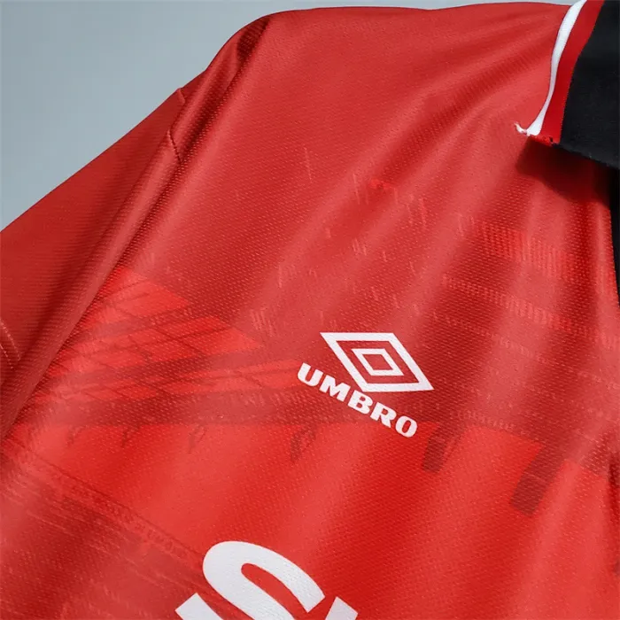Camiseta de fútbol retro del equipo de fútbol del Manchester United, kit de local 1994/96