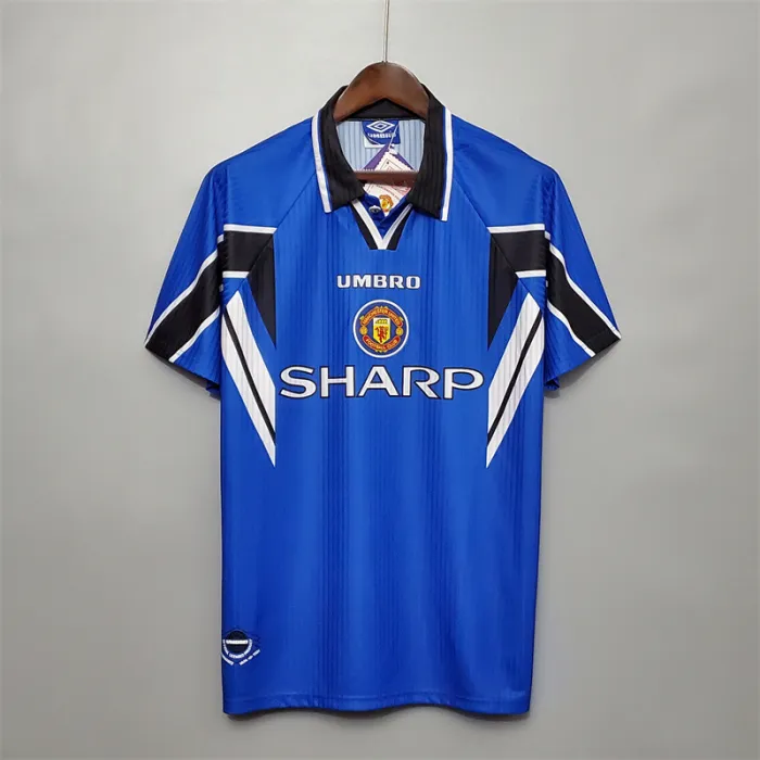 Camiseta retro del equipo de fútbol del Manchester United, tercera equipación 1996/97
