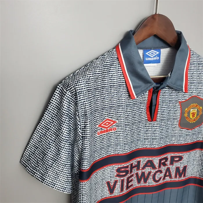 Camiseta de visitante del Manchester United 1995/96, camiseta retro del equipo de fútbol