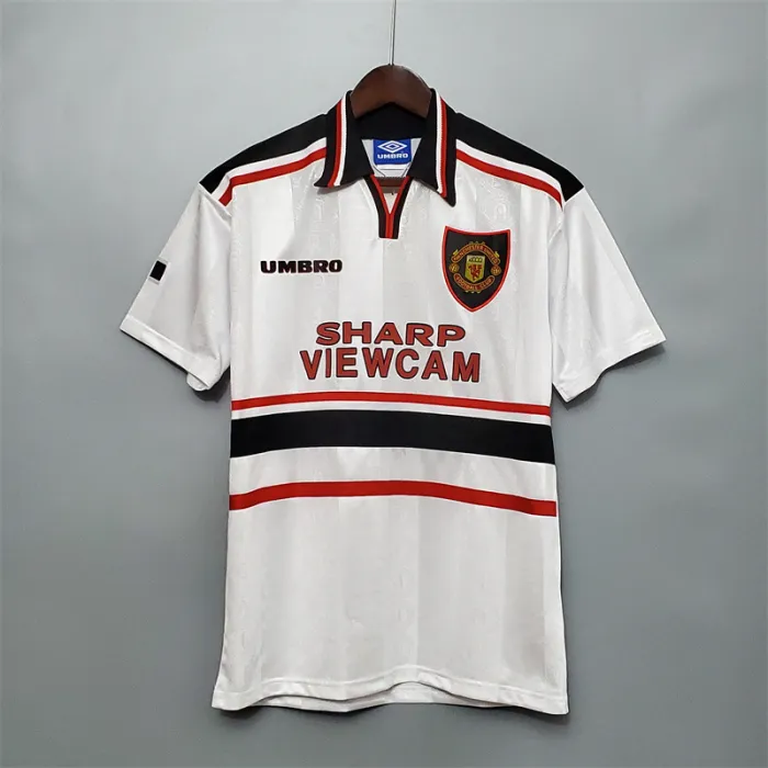 Camiseta de visitante del Manchester United 1997/98, camiseta retro del equipo de fútbol