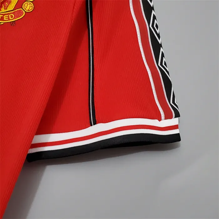 Camiseta de fútbol retro del equipo de fútbol del Manchester United, kit de local 1998/99