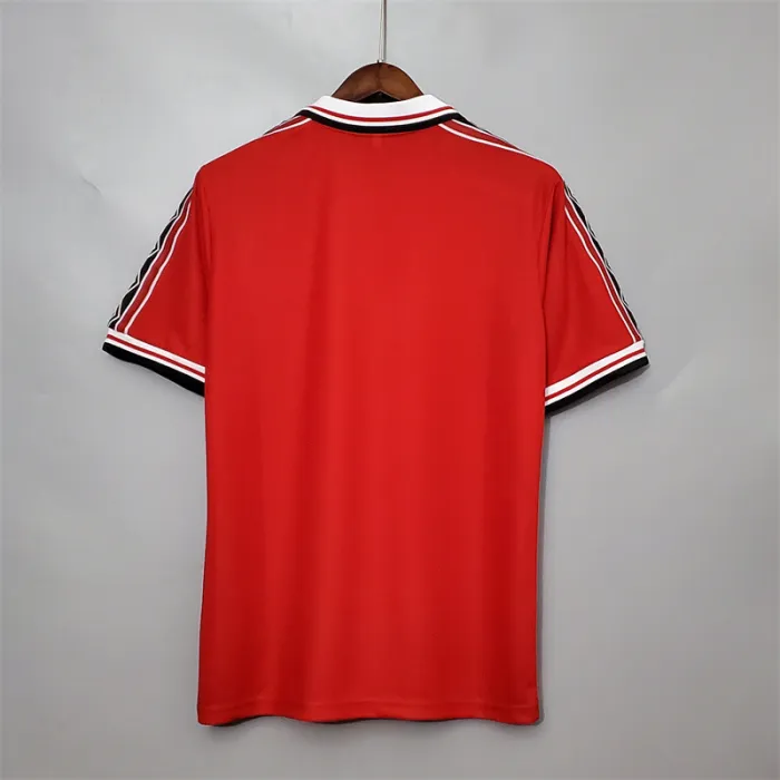 Camiseta de fútbol retro del equipo de fútbol del Manchester United, kit de local 1998/99
