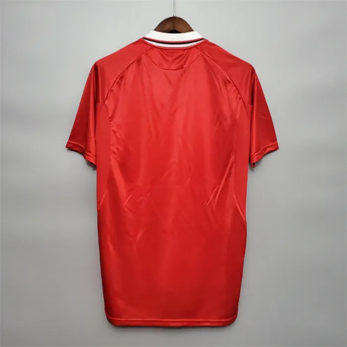 Camiseta de fútbol retro del equipo de fútbol del Manchester United, kit de local 1999/00