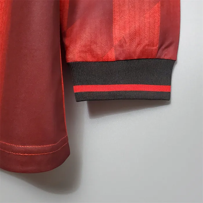 Camiseta de fútbol retro de manga larga del Manchester United, equipo de fútbol local, 1996