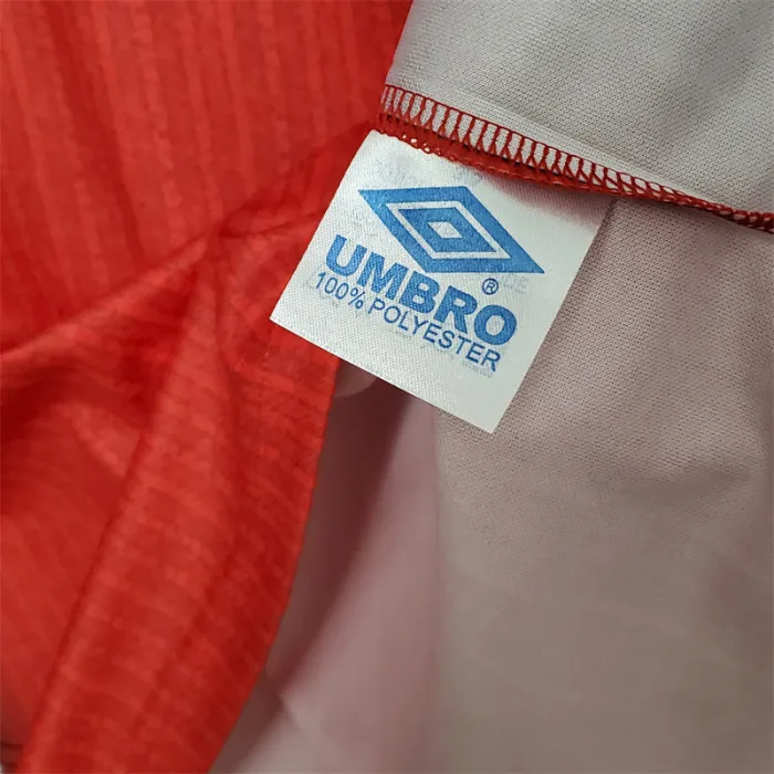 Camiseta de fútbol retro de manga larga del Manchester United, equipo de fútbol local, 1996