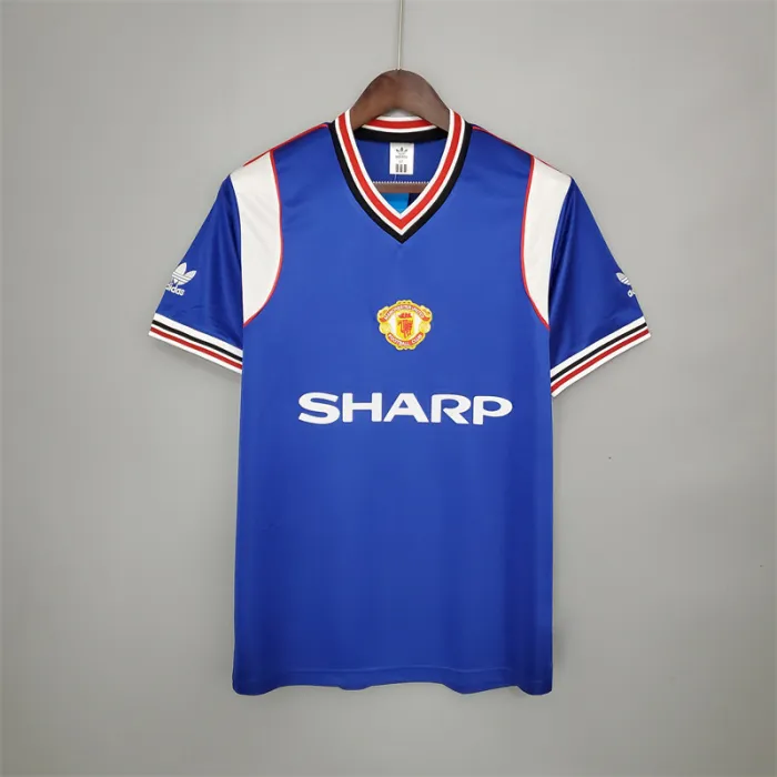 Camiseta del Manchester United, tercera equipación, 1985/86, retro, equipo de fútbol