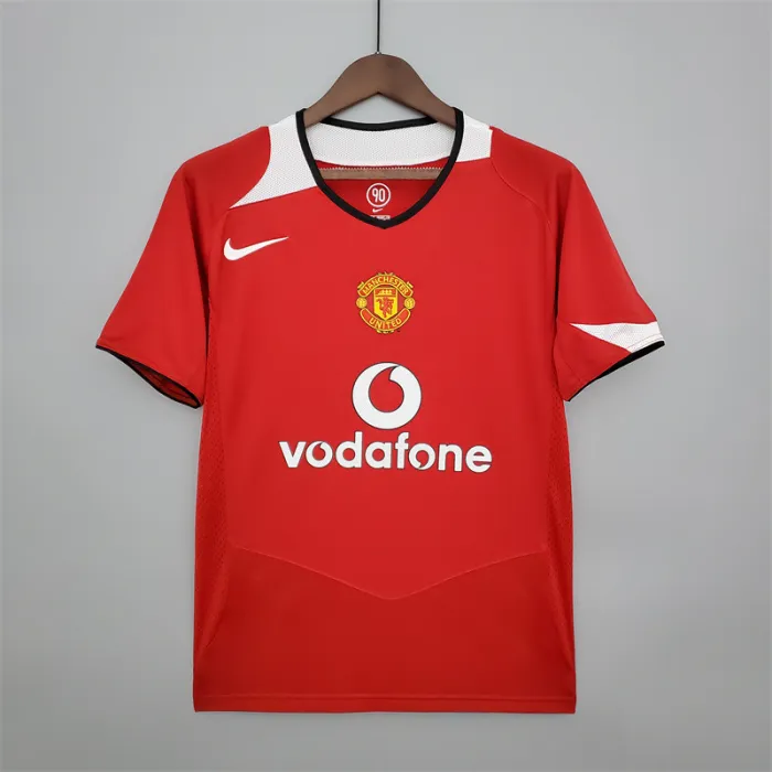 Camiseta de fútbol retro del Manchester United para el equipo local 2004/06