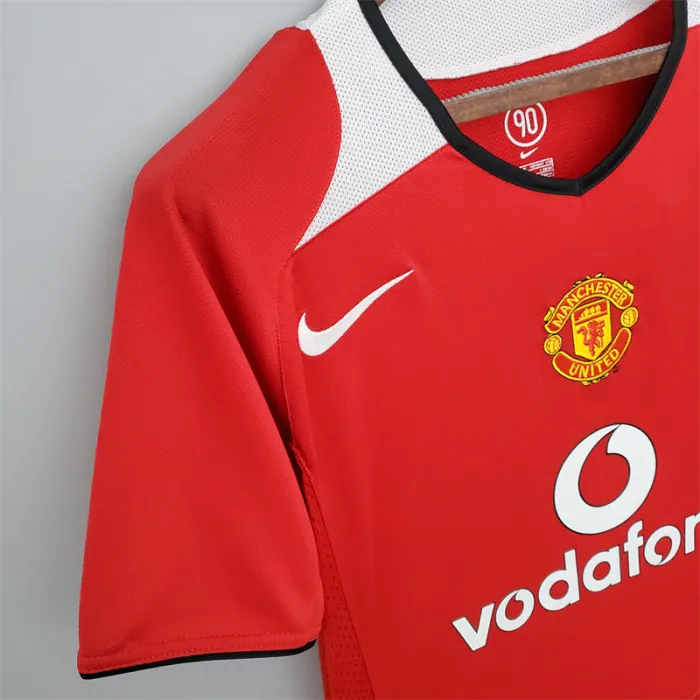 Camiseta de fútbol retro del Manchester United para el equipo local 2004/06