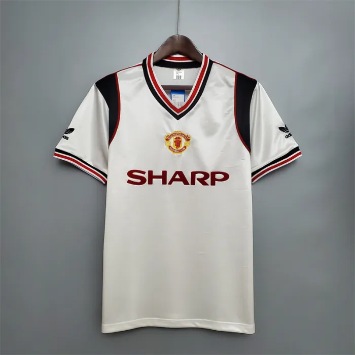 Camiseta de fútbol retro del Manchester United, equipo de fútbol local, 1985/86