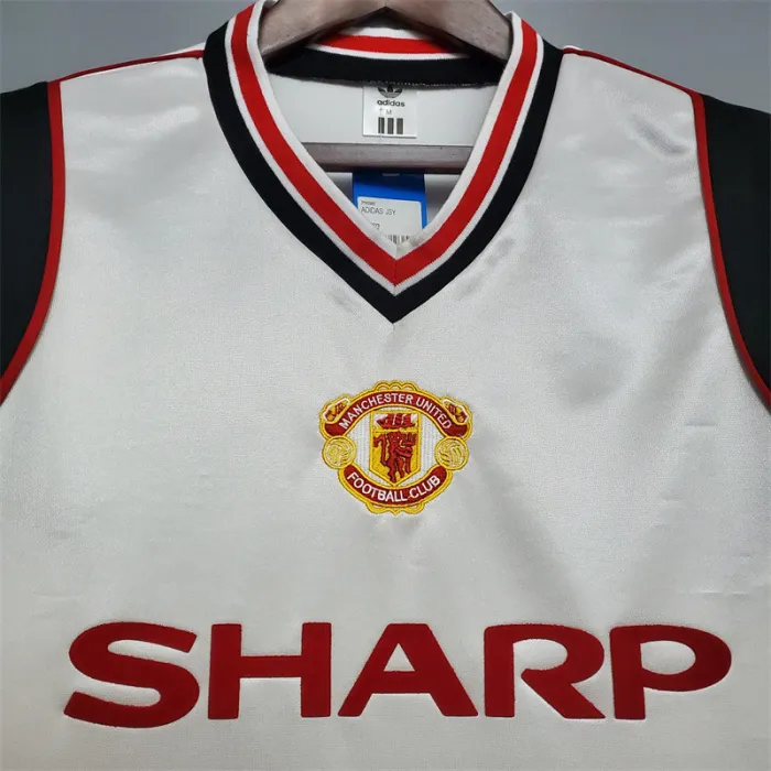 Camiseta de fútbol retro del Manchester United, equipo de fútbol local, 1985/86