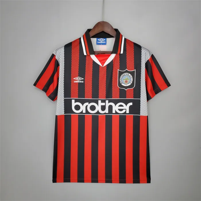 Camiseta de visitante del Manchester City 1994/96, camiseta retro del equipo de fútbol
