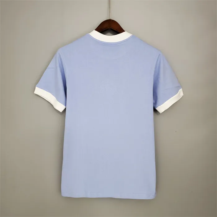 Camiseta de fútbol retro del equipo de fútbol del Manchester City, kit de local de 1972