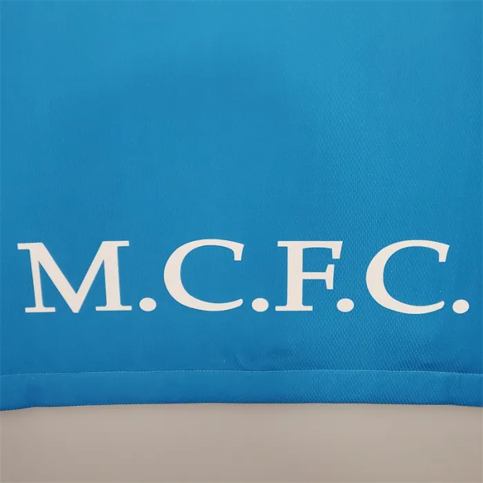 Camiseta de fútbol retro del Manchester City, equipo local, 1997/99