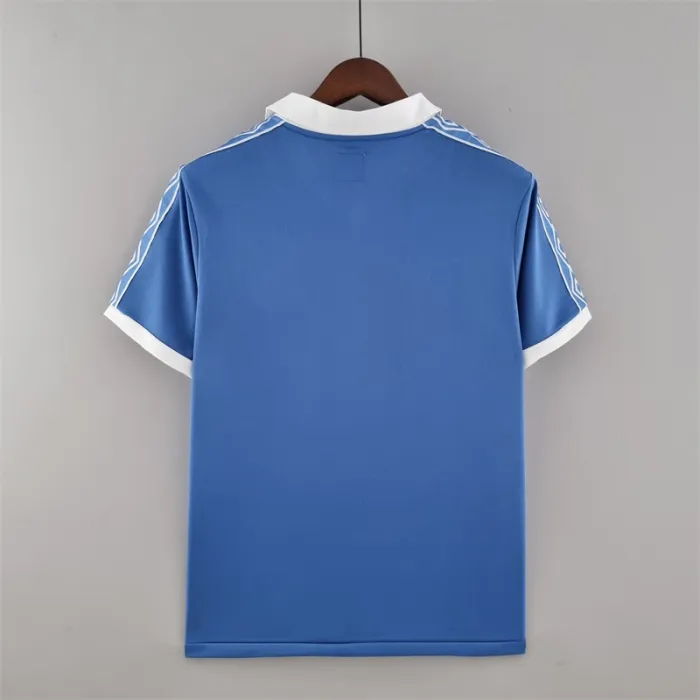 Camiseta de fútbol retro del Manchester City, equipo local, 1981/82