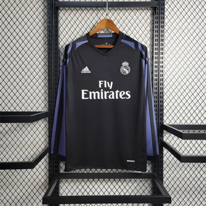 Camiseta de local del Real Madrid 2016-2017 retro de manga larga